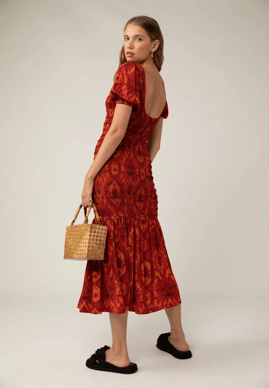 RUE STICC isabella maxi dress- damask floral