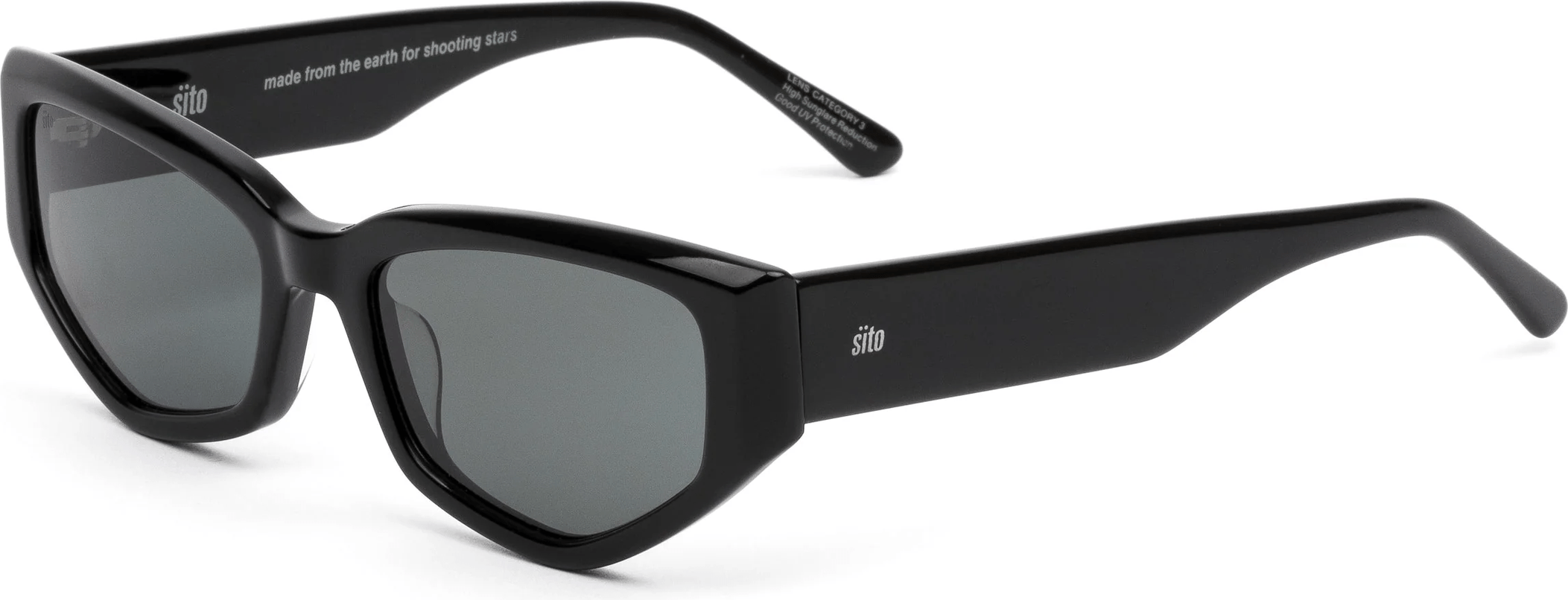 SITO diamond iron grey polarised - black
