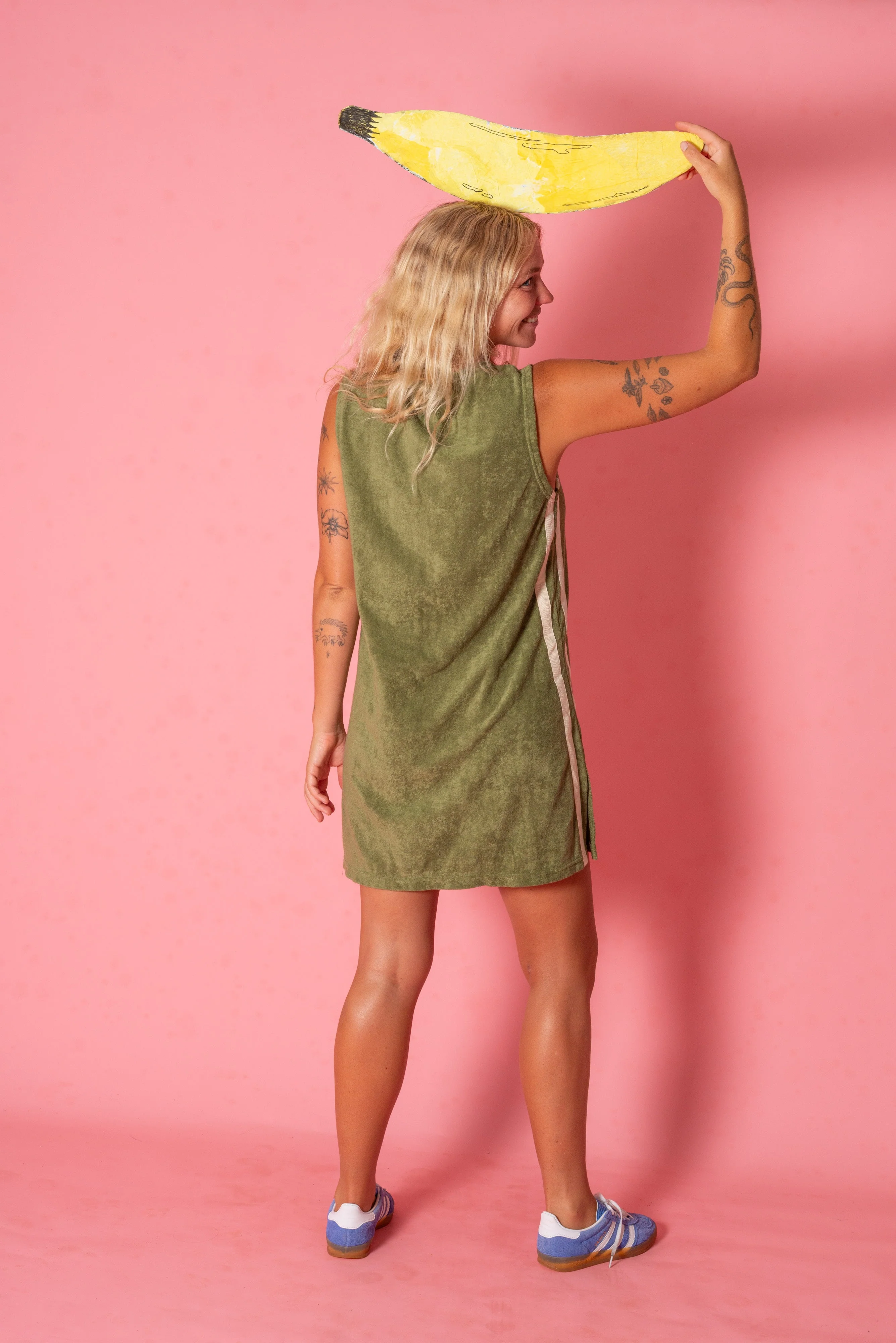 ATMOSEA Sporty Terry Dress - Olive