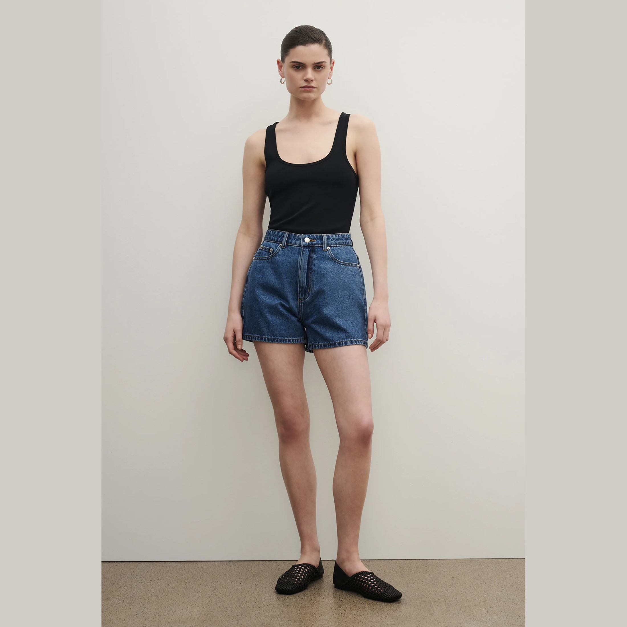 NUDE LUCY Organic Mom Short - Royal Blue
