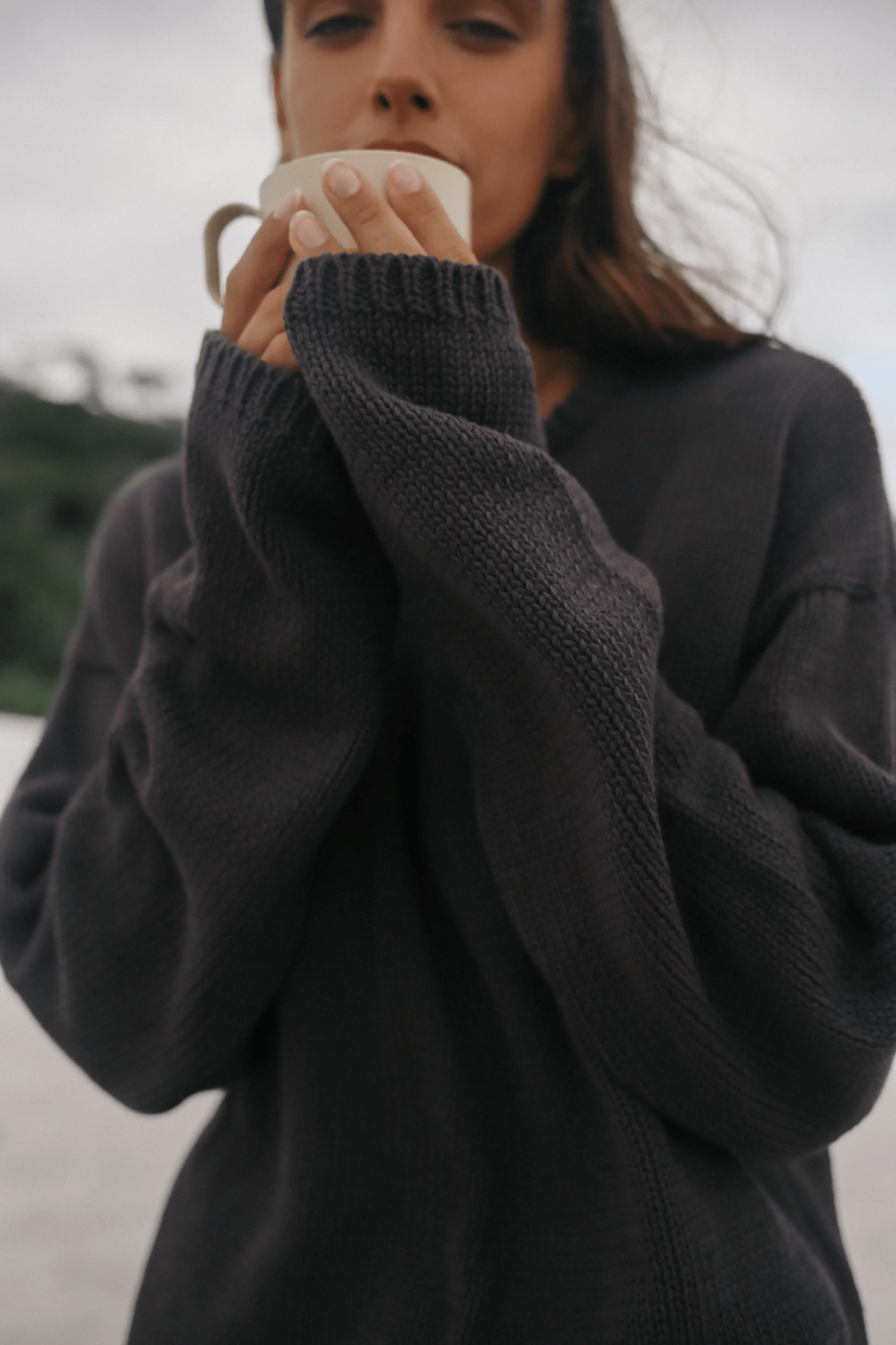 THE BARE ROAD Lucia Knit Jumper - Chocolate