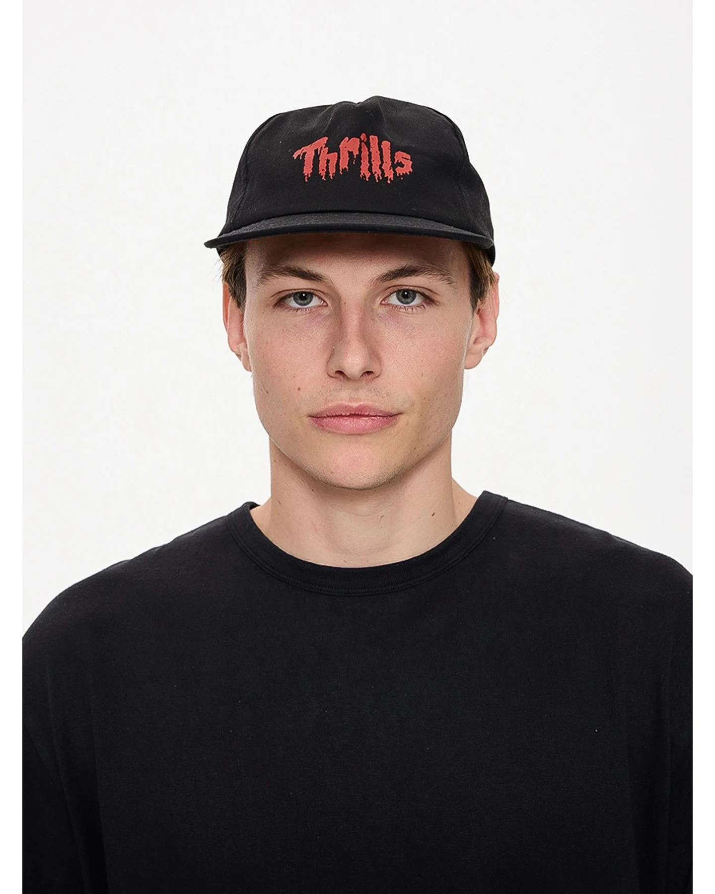 THRILLS Once Bitten Twice Shy 5 Panel Cap - Black