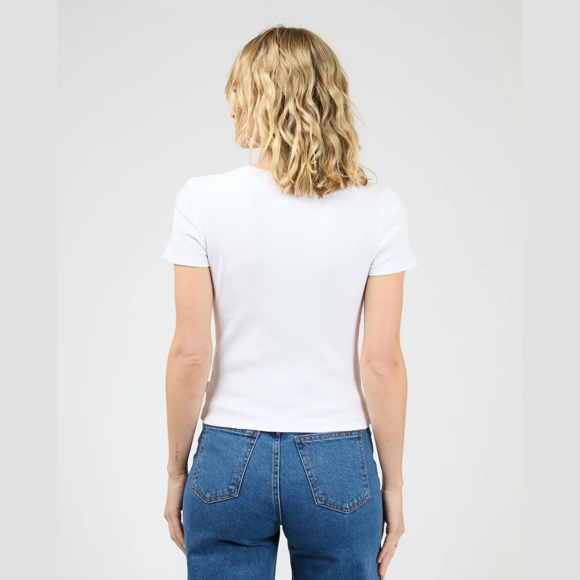 ALL ABOUT EVE - Eve Rib Baby Tee - White