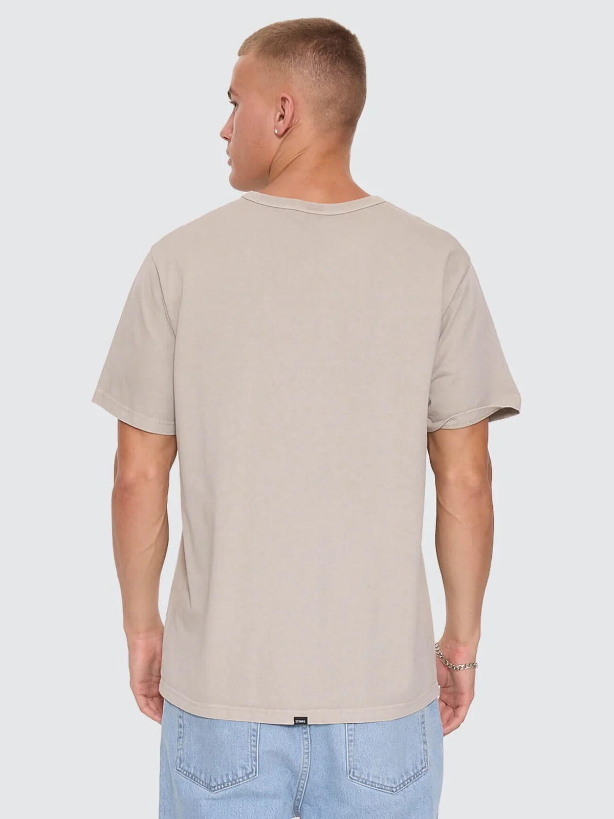 THRILLS Thrills Workwear Embro Merch Tee - Pumice stone