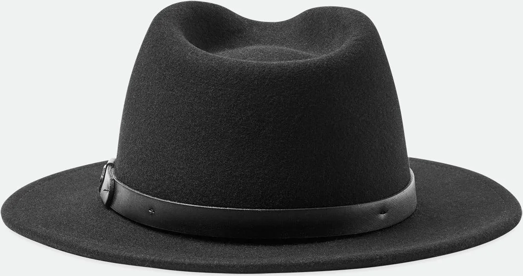 BRIXTON Messer Fedora - Black/black
