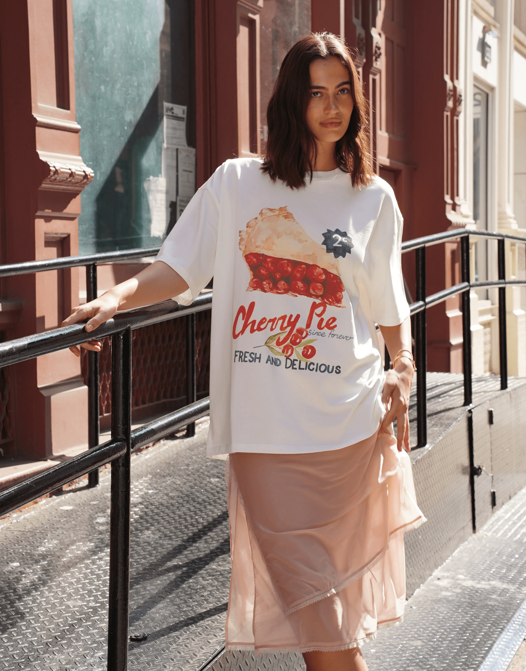 MAKE THE LABEL Cherry Pie Oversize Tee