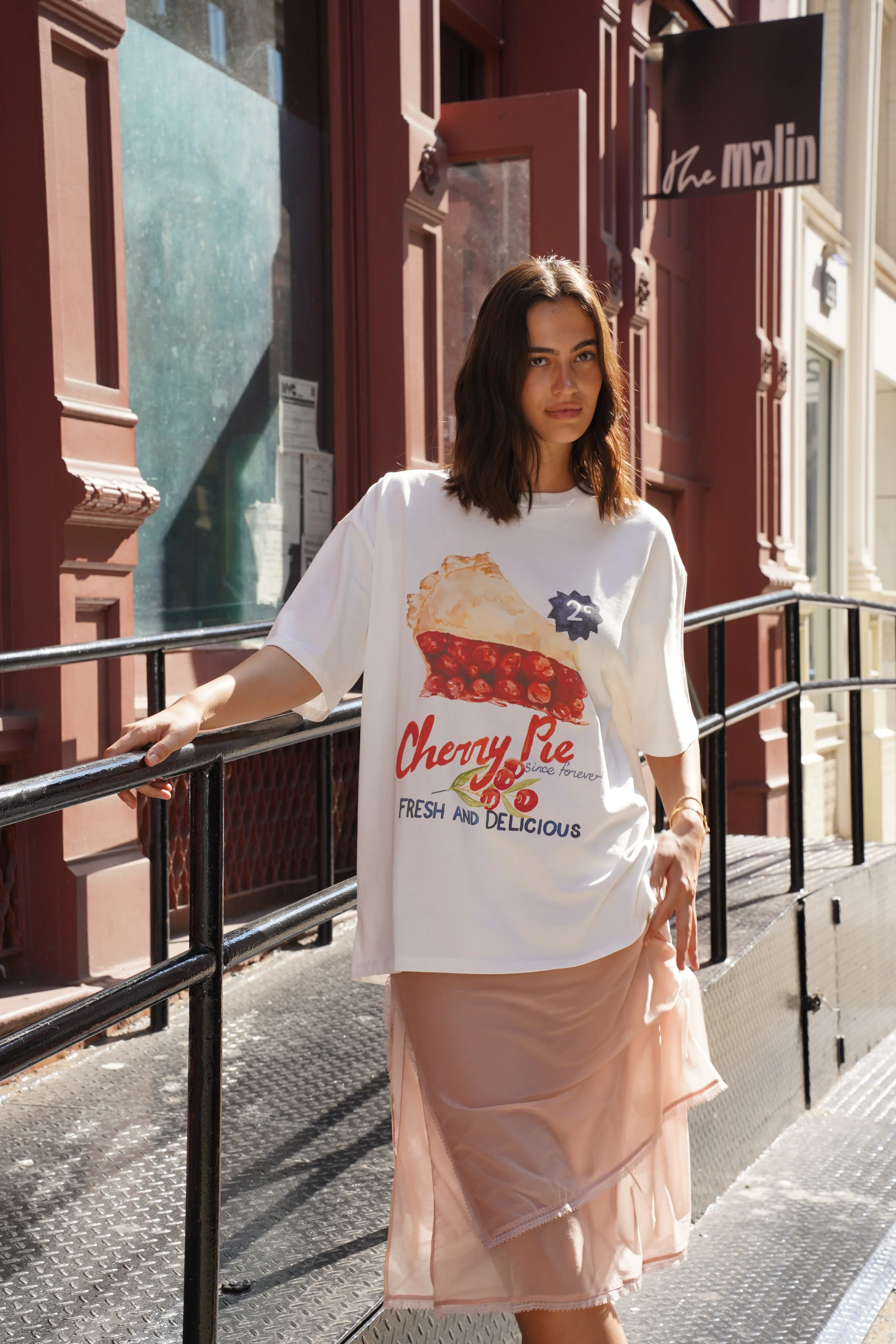 MAKE THE LABEL Cherry Pie Oversize Tee
