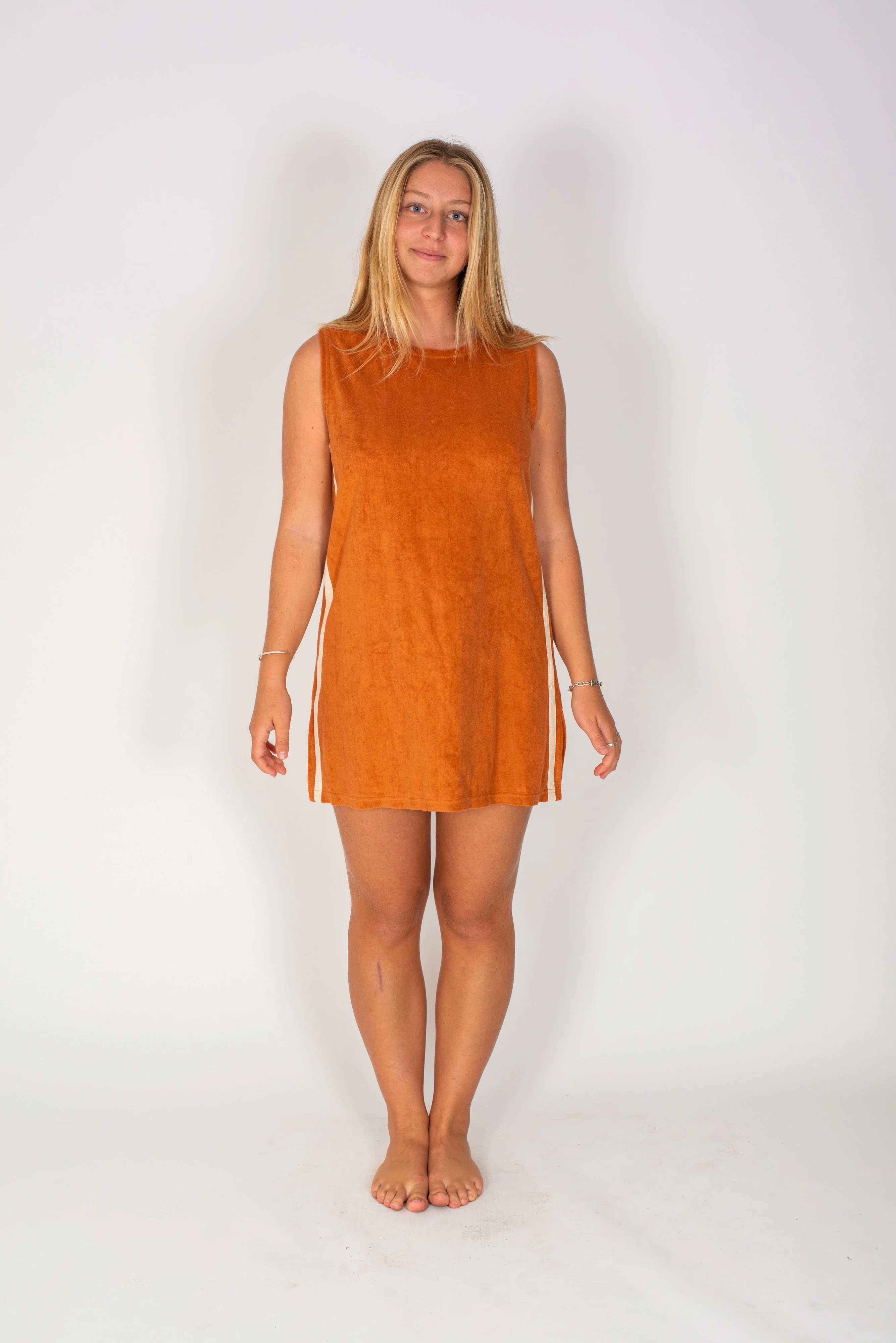 ATMOSEA Sporty terry dress - Rust