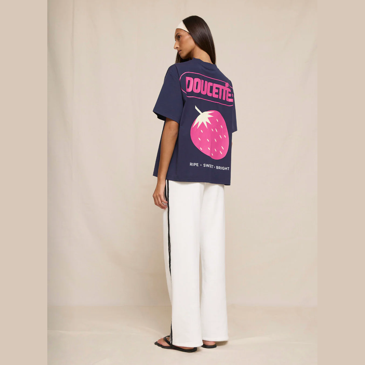 DOUCETTE Berry crush regular tee - Navy