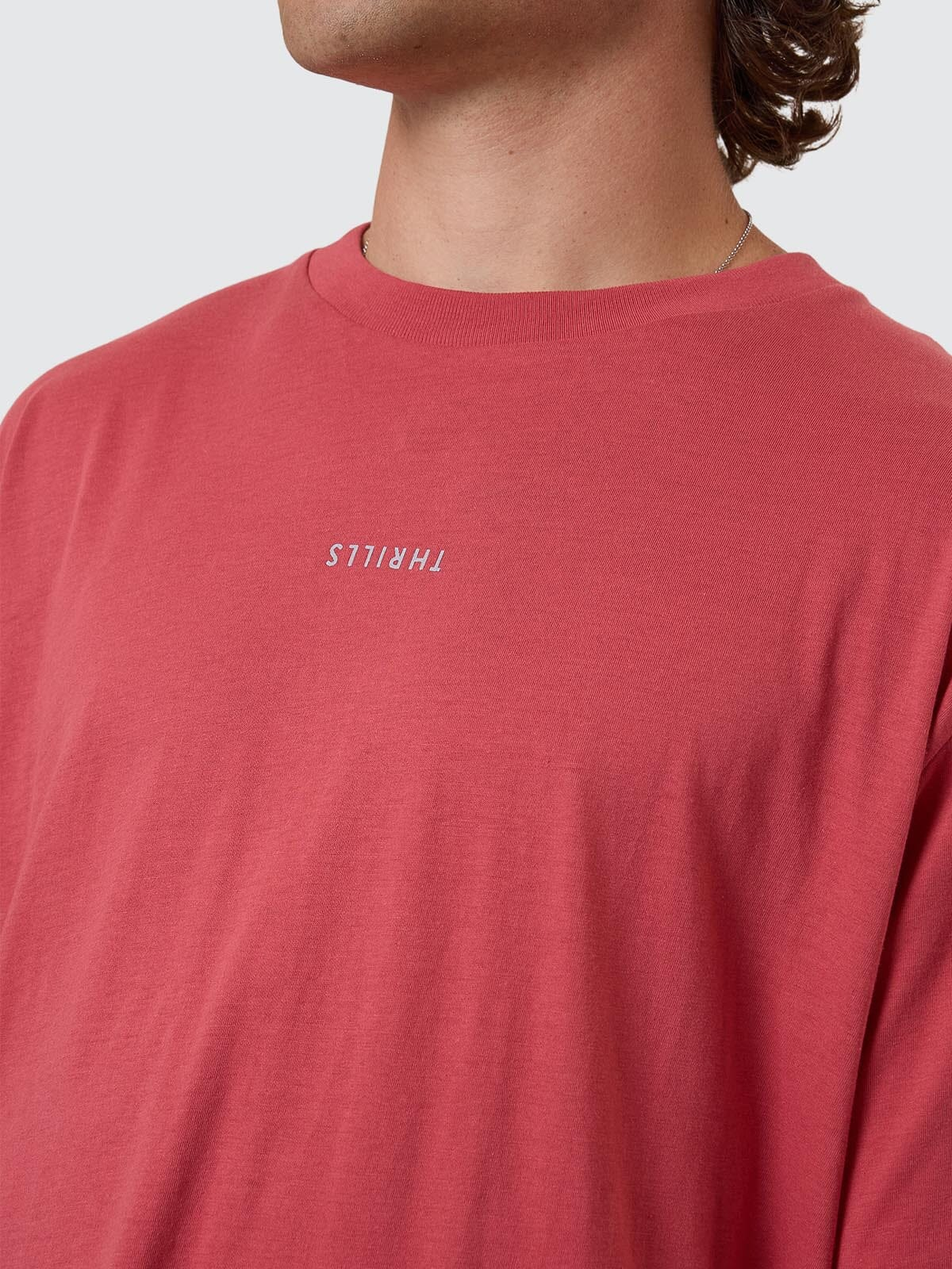 THRILLS Minimal thrills merch fit tee - Redwood