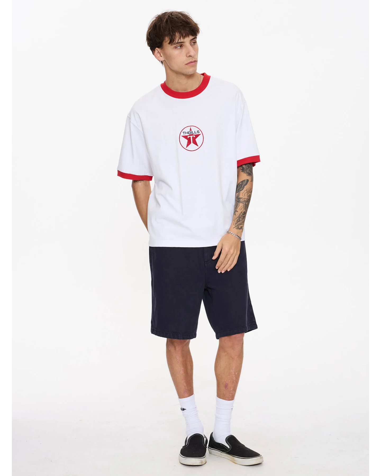 THRILLS Slacker Relaxed Denim Short - Twilight Black