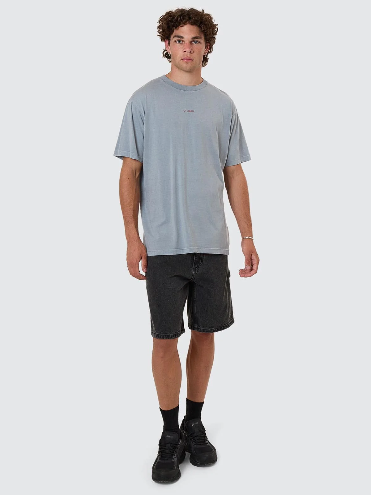 THRILLS Minimal thrills merch fit tee - Smog