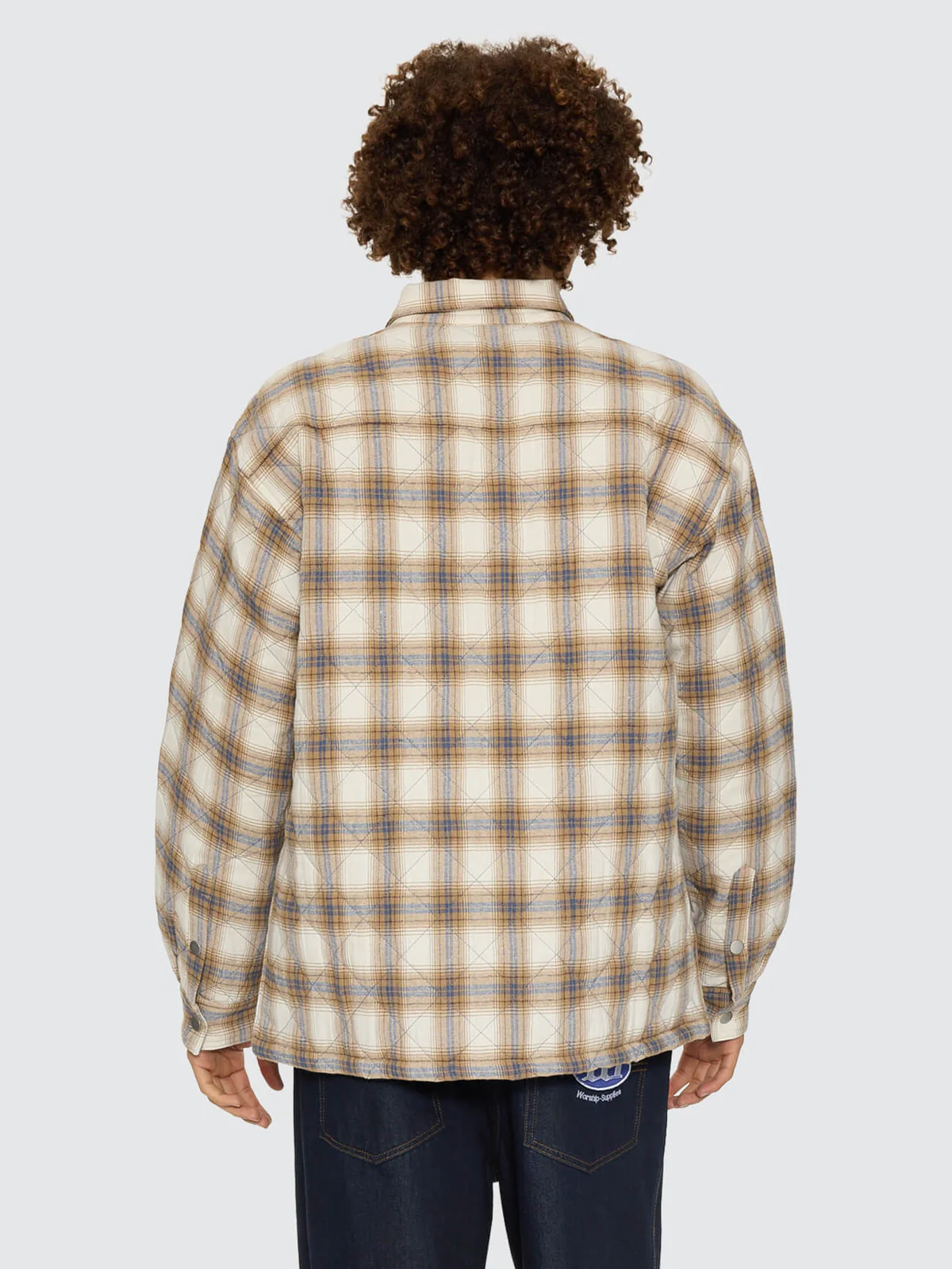 WORSHIP Morality Quilted Shacket - Tan