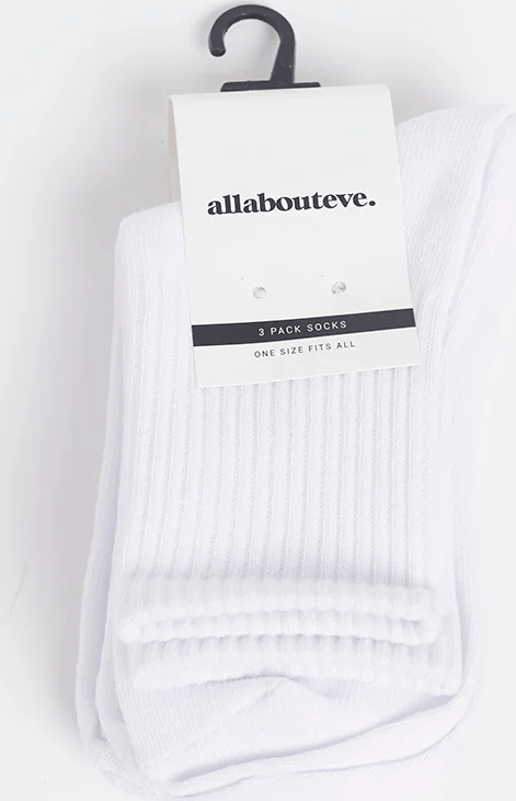 ALL ABOUT EVE Ankle socks 3pack - White