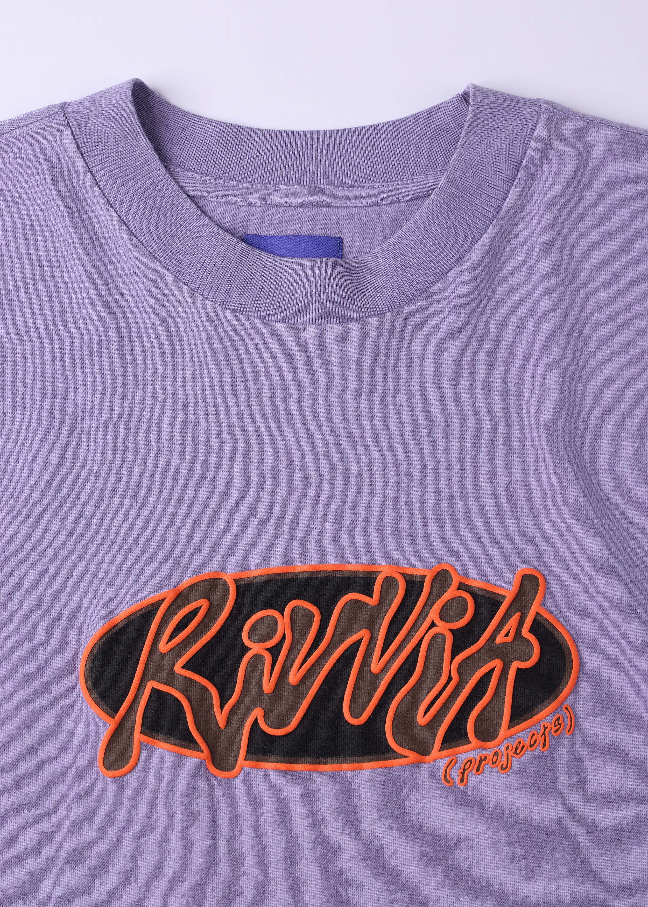 RIVVIA PROJECTS Oval graf relaxed fit t-shirt - Washed purple