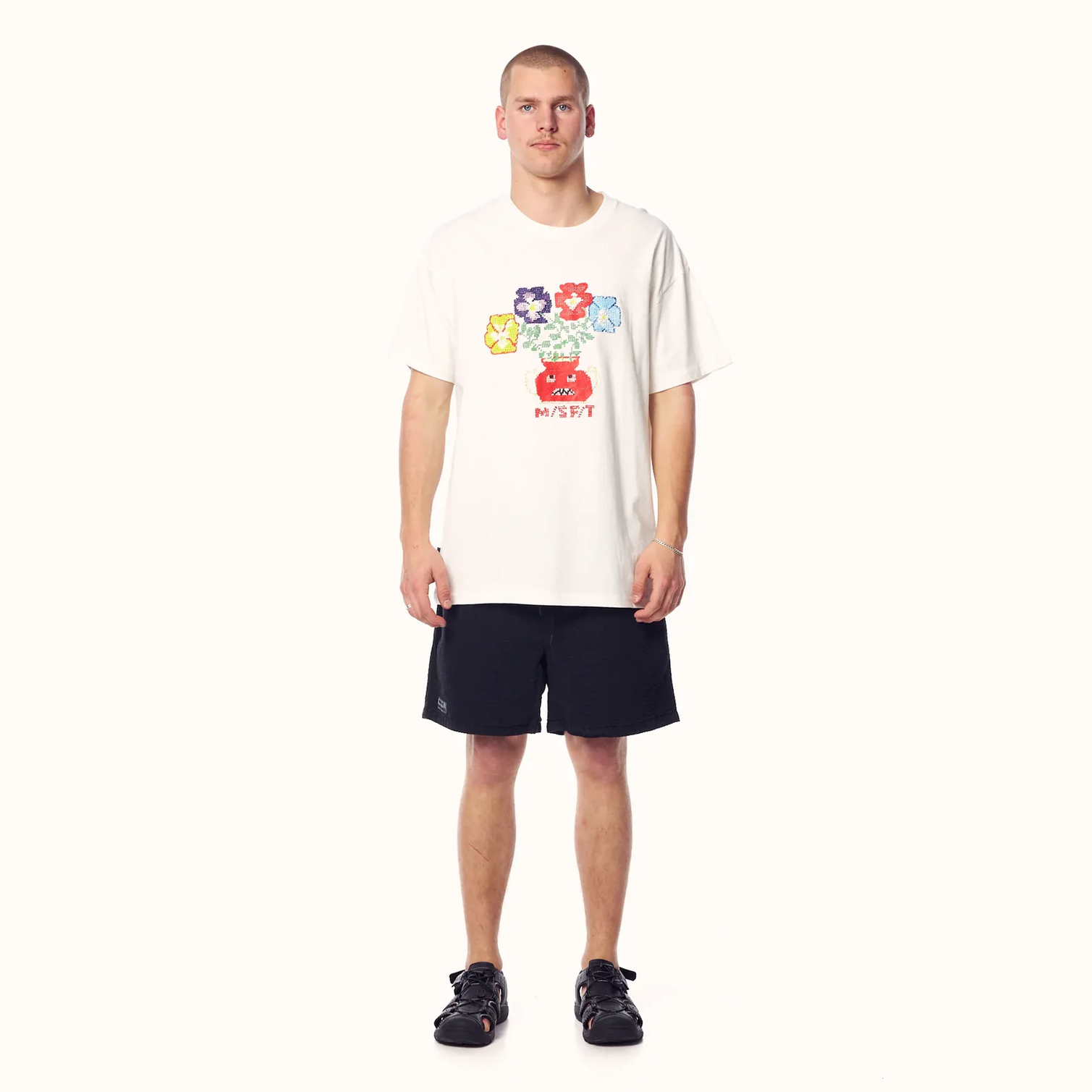 Misfit - toxic treats 50/50 ss tee - washed white