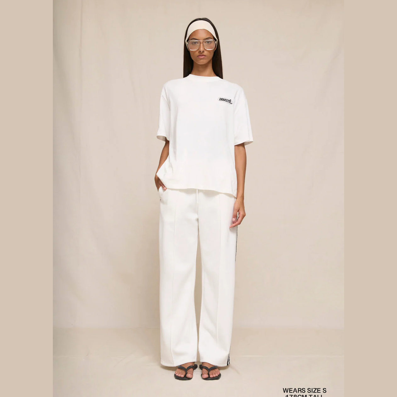 DOUCETTE My green heart regular tee - Ivory