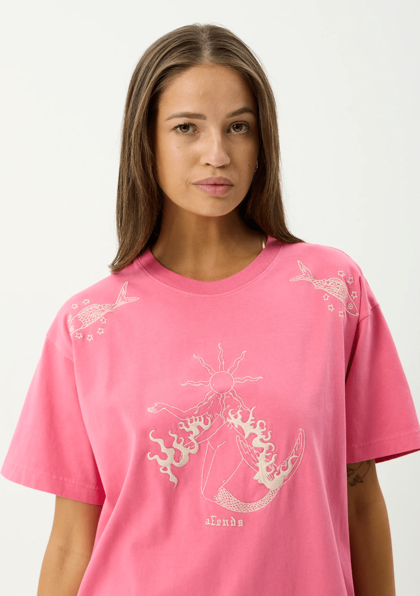 AFENDS Sea Siren Oversized - Washed Raspberry