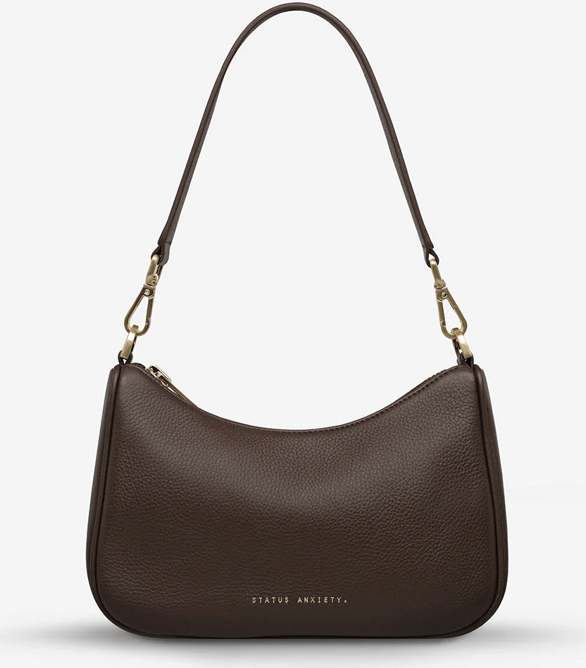 STATUS ANXIETY Look Both Ways Bag - Cocoa/Brushed Gold