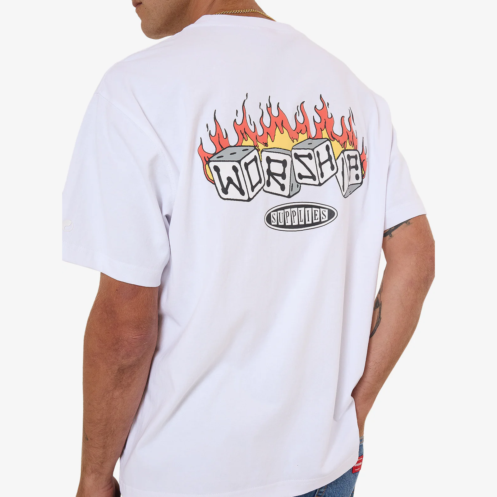 WORSHIP Snake Eyes Tee - White