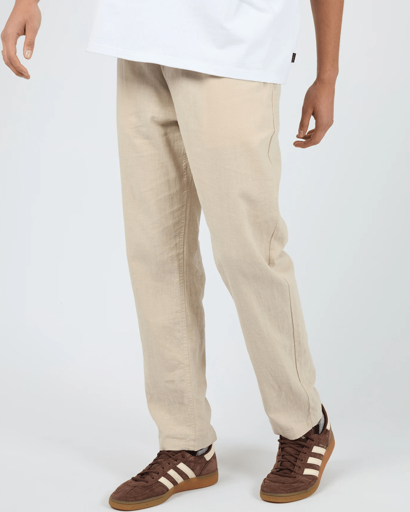 SILENT THEORY Linen pant - Tan