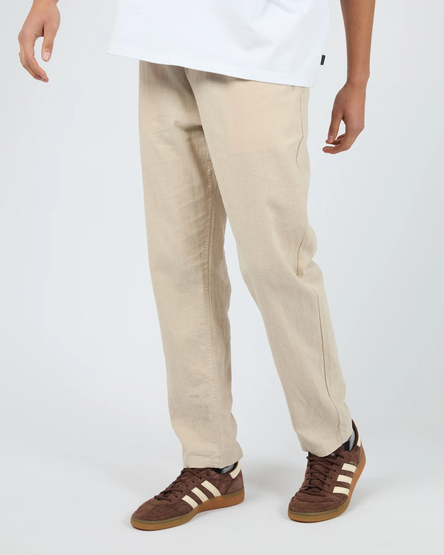 SILENT THEORY Linen pant - Tan