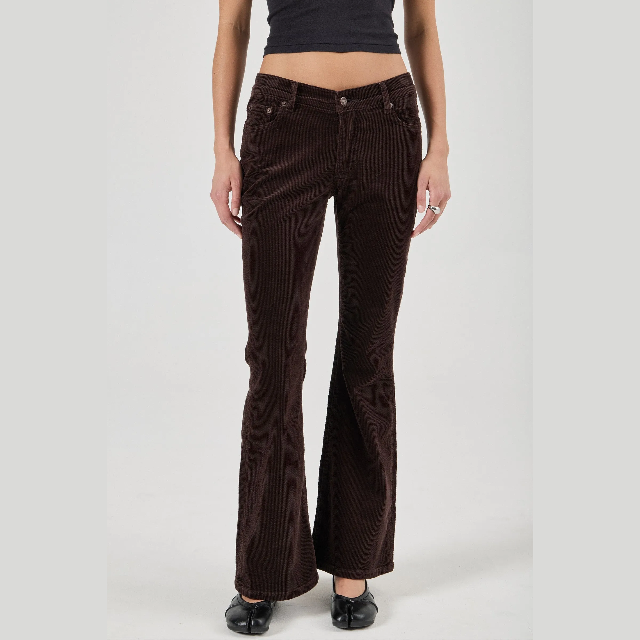 ROLLA'S Downtown flare jean - Expresso cord