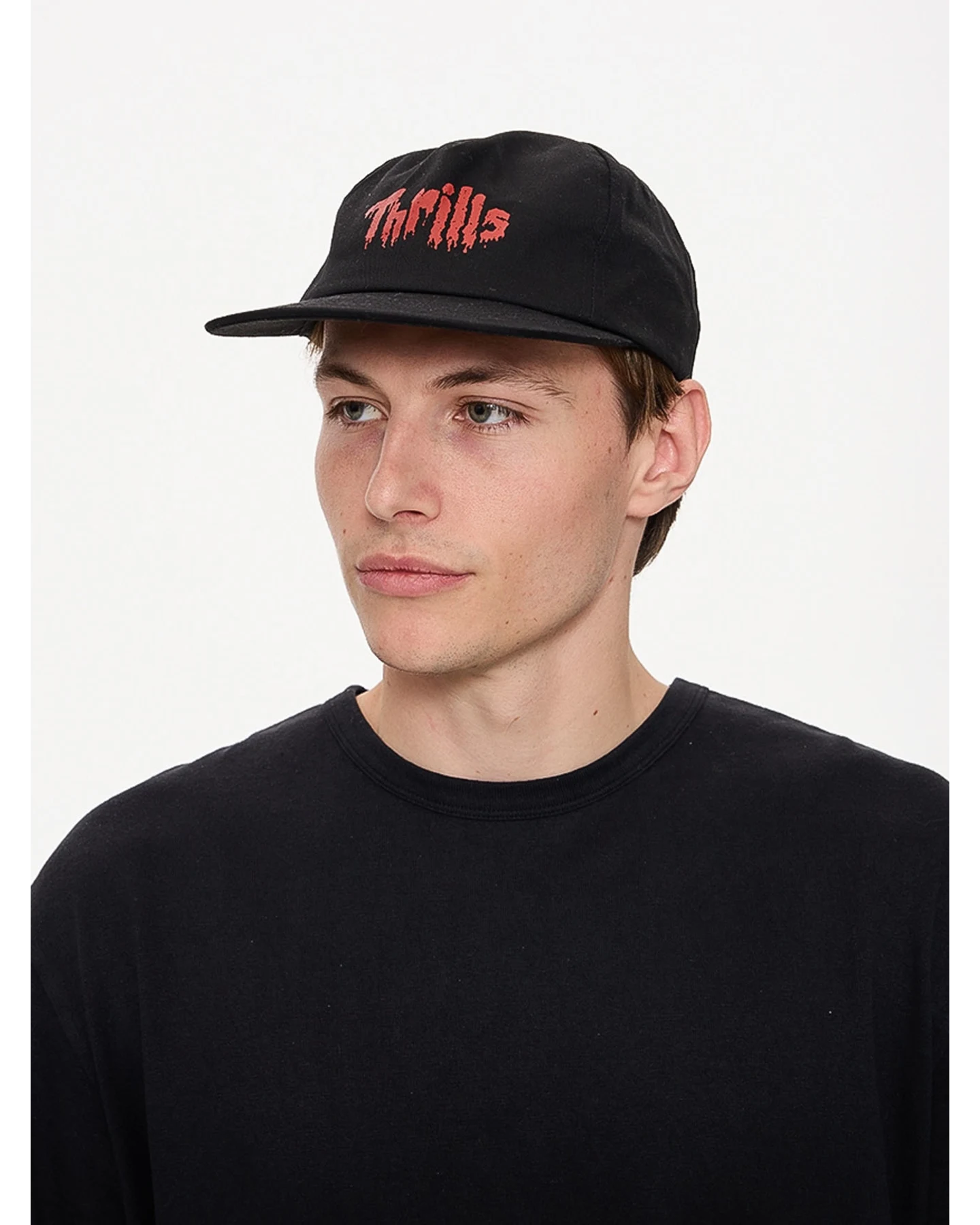 THRILLS Once Bitten Twice Shy 5 Panel Cap - Black