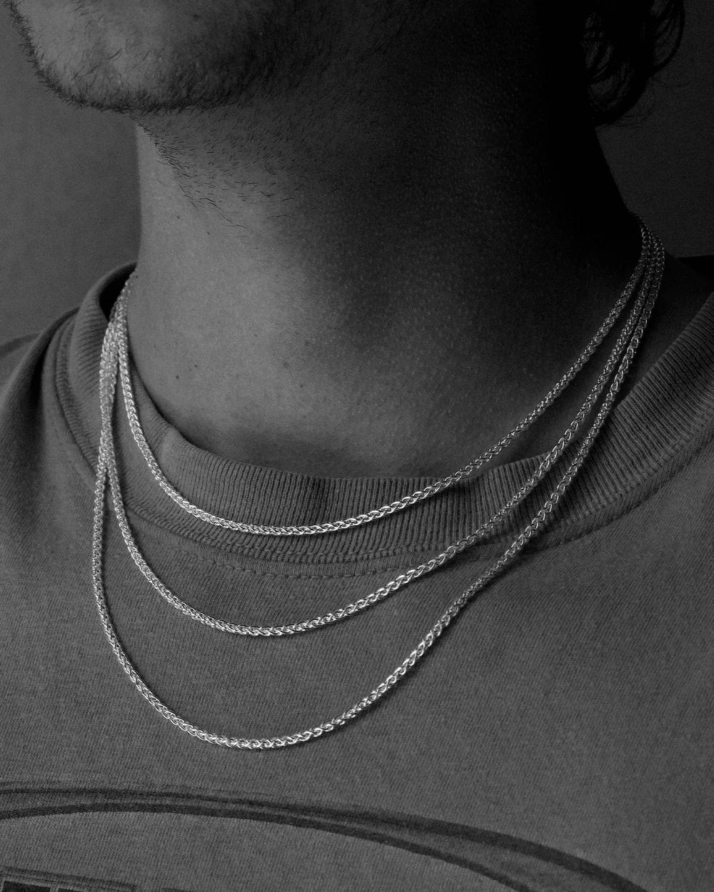 SUE THE BOY Spike Chain Necklace 55cm - 925 Silver