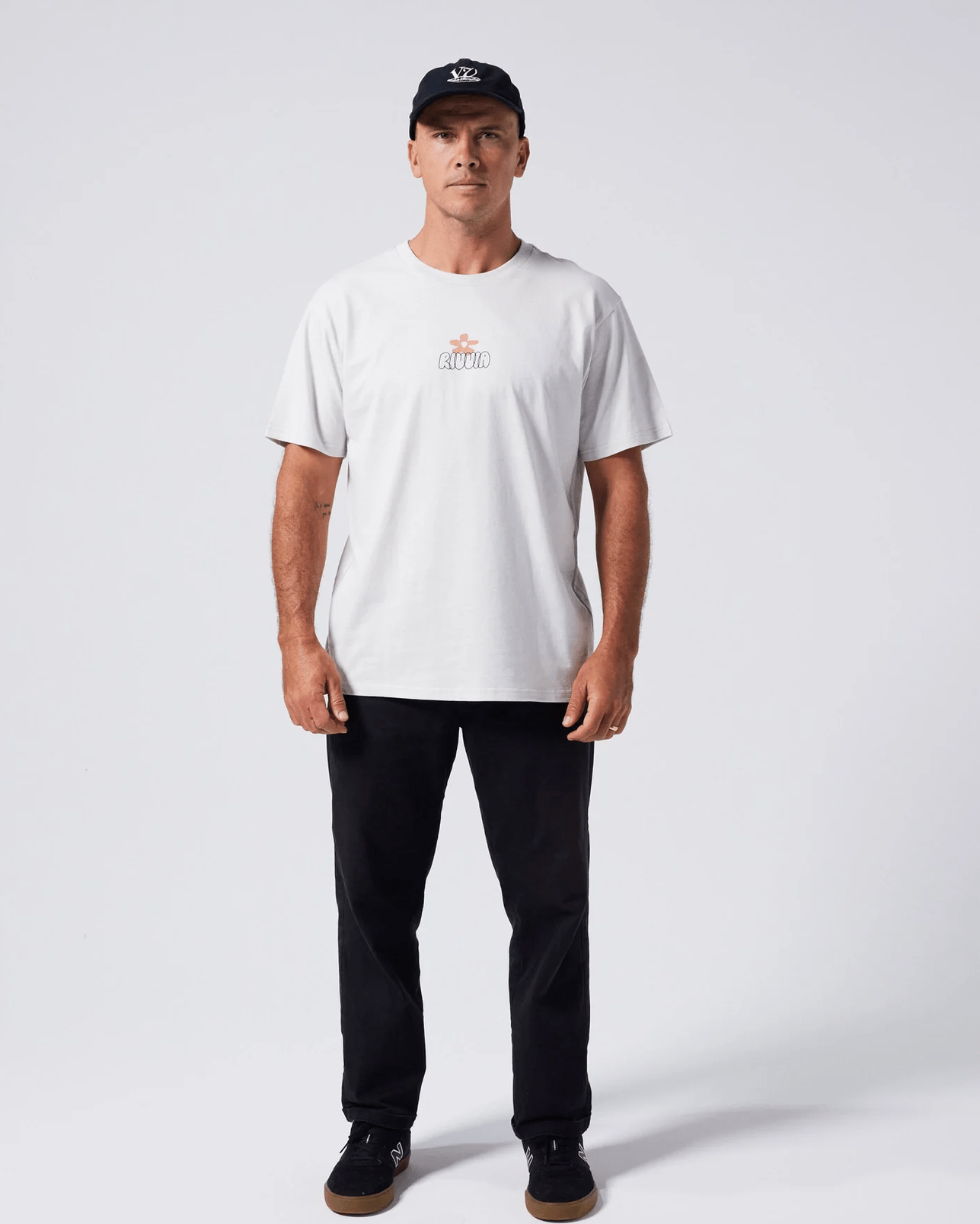 RIVVIA Flower map t-shirt - Off white