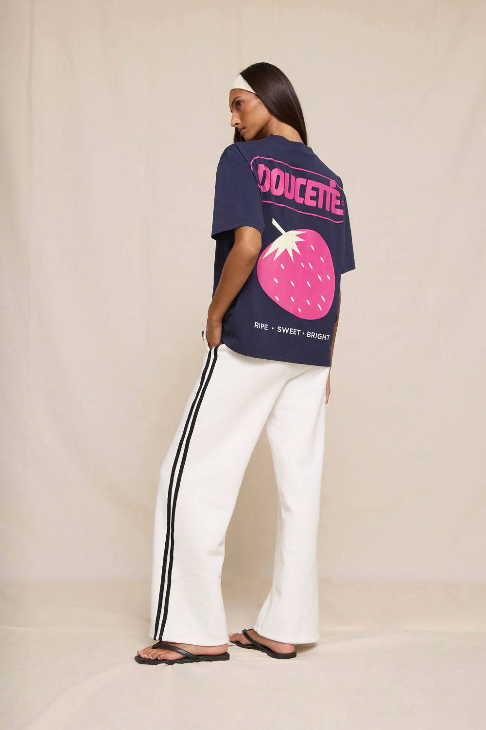 DOUCETTE Berry crush regular tee - Navy