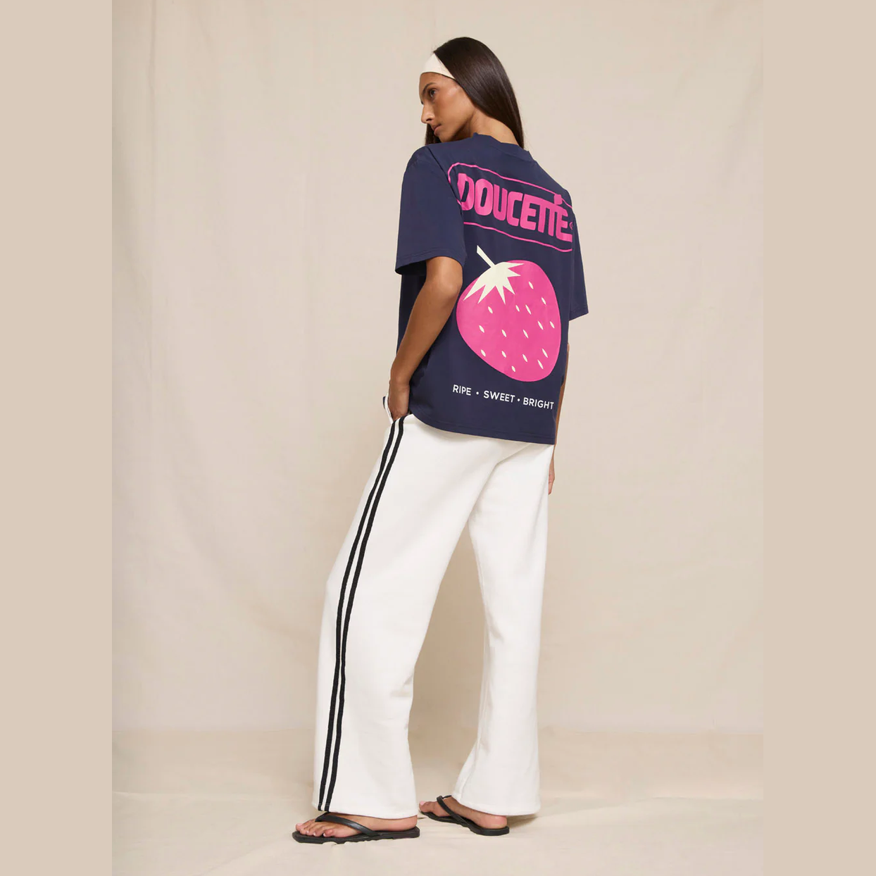 DOUCETTE Berry crush regular tee - Navy