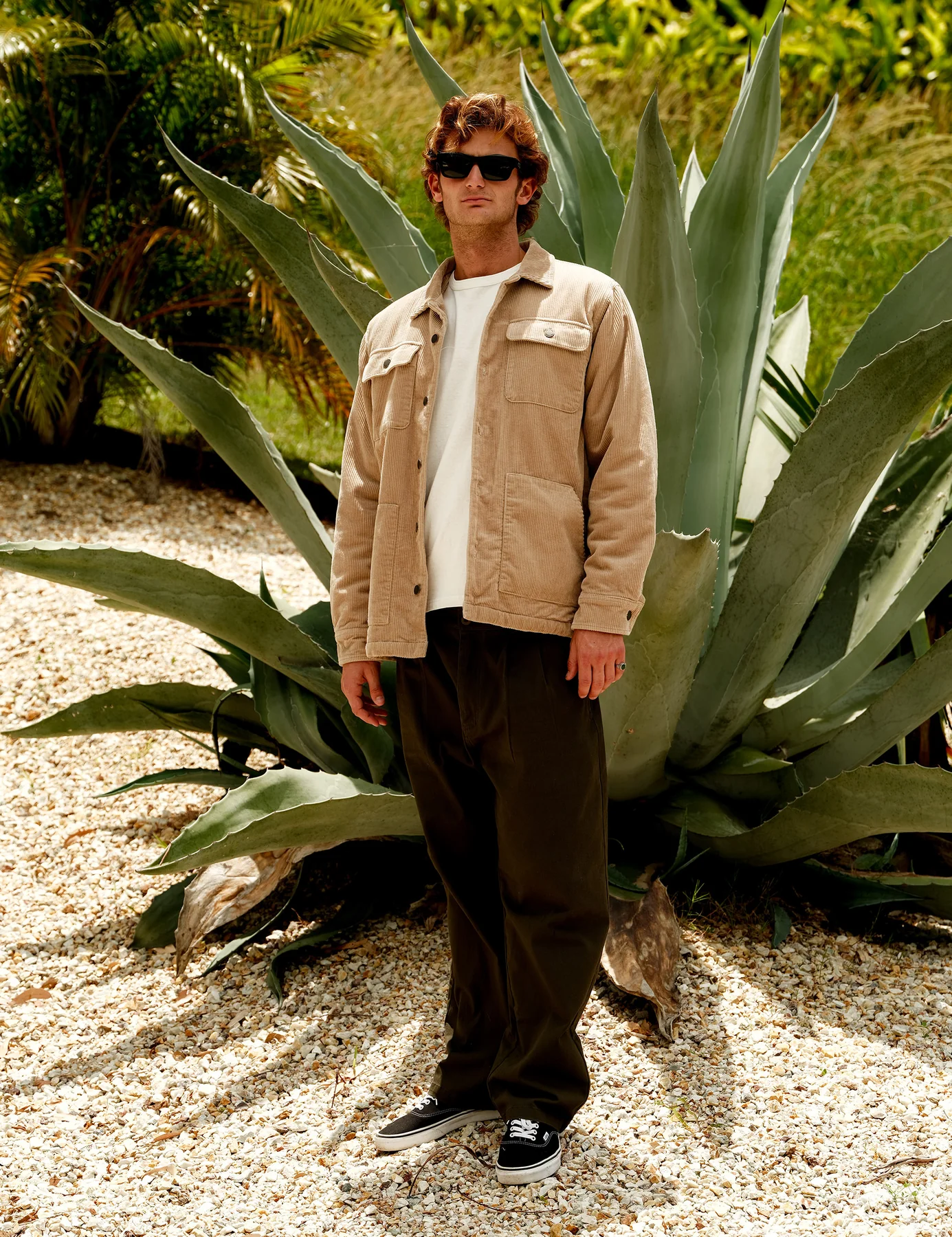 MR SIMPLE Stockyard workers jacket - Stone cord