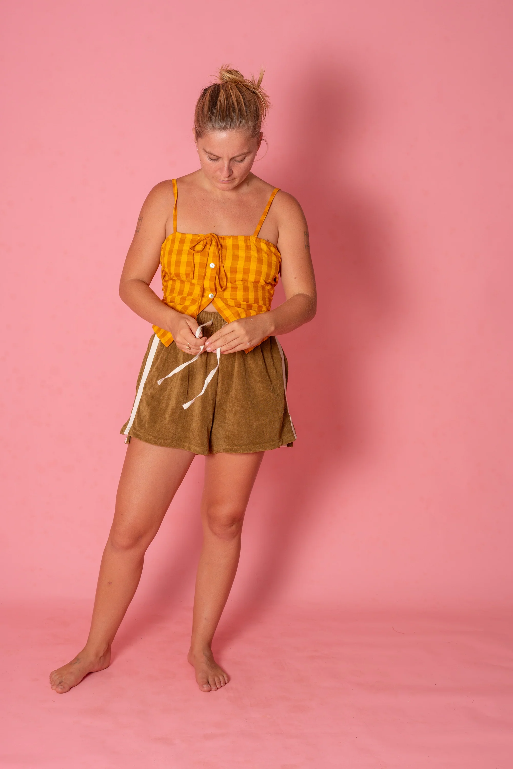 ATMOSEA Terry Towelling Shorts - Army Green