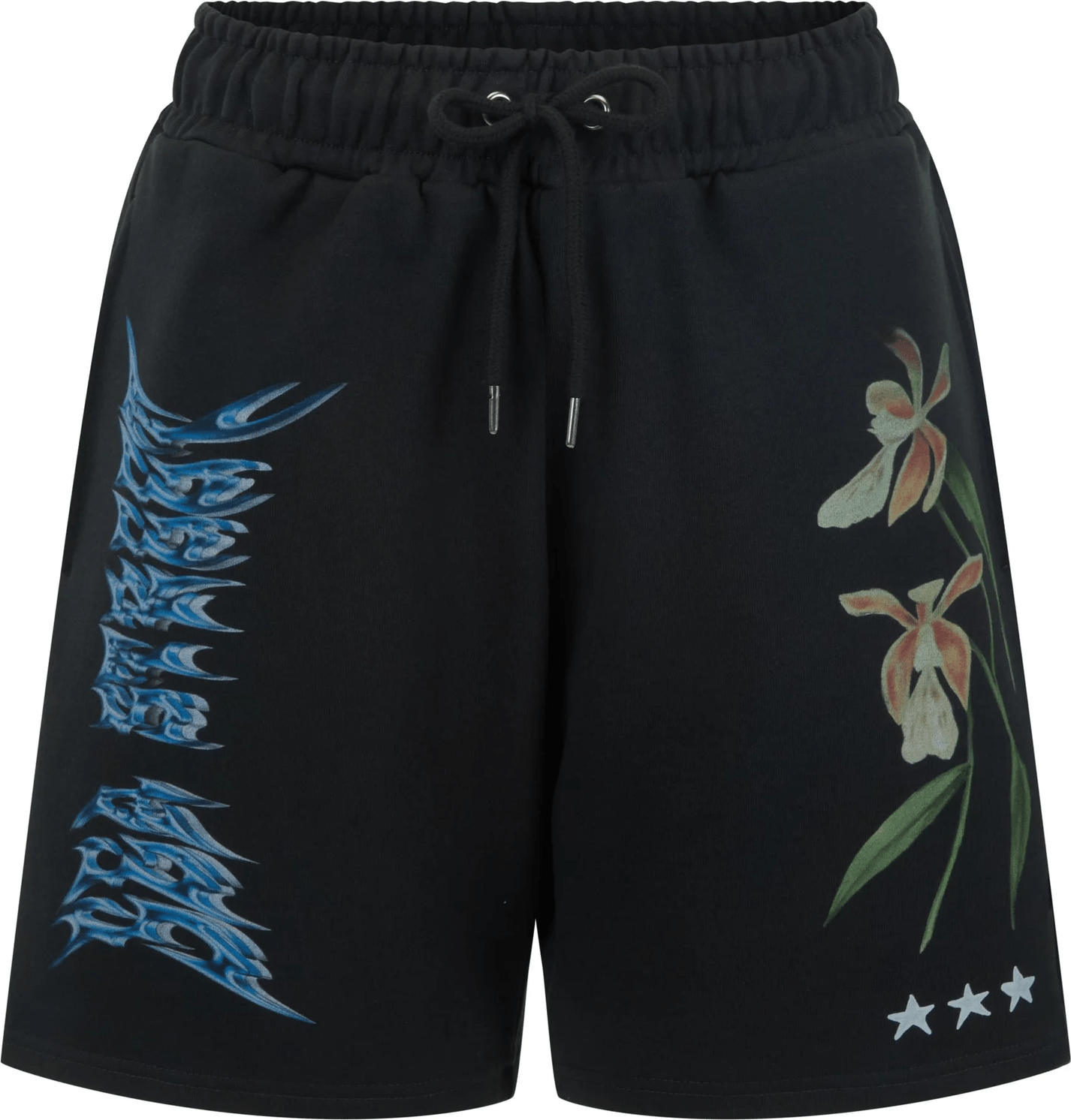 SEA STREET Metallic boy track short - Washed black