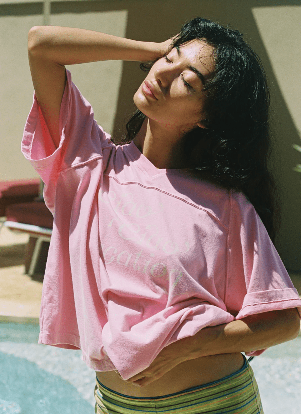 CIAO CIAO Vacay crop tee - Pink
