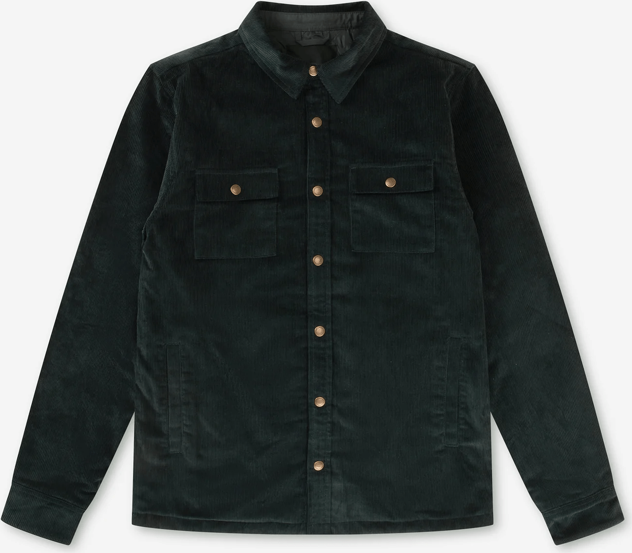 MR SIMPLE Quilted Cord Jacket - Pine