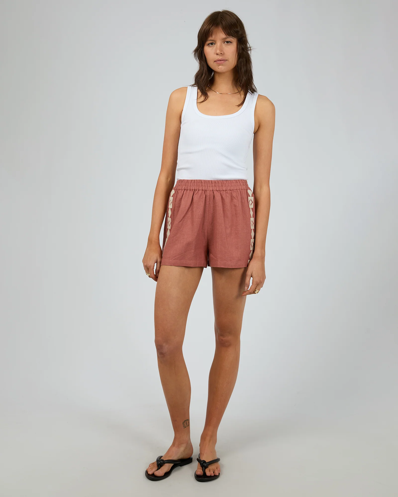 SILENT THEORY Capri Short - Clay