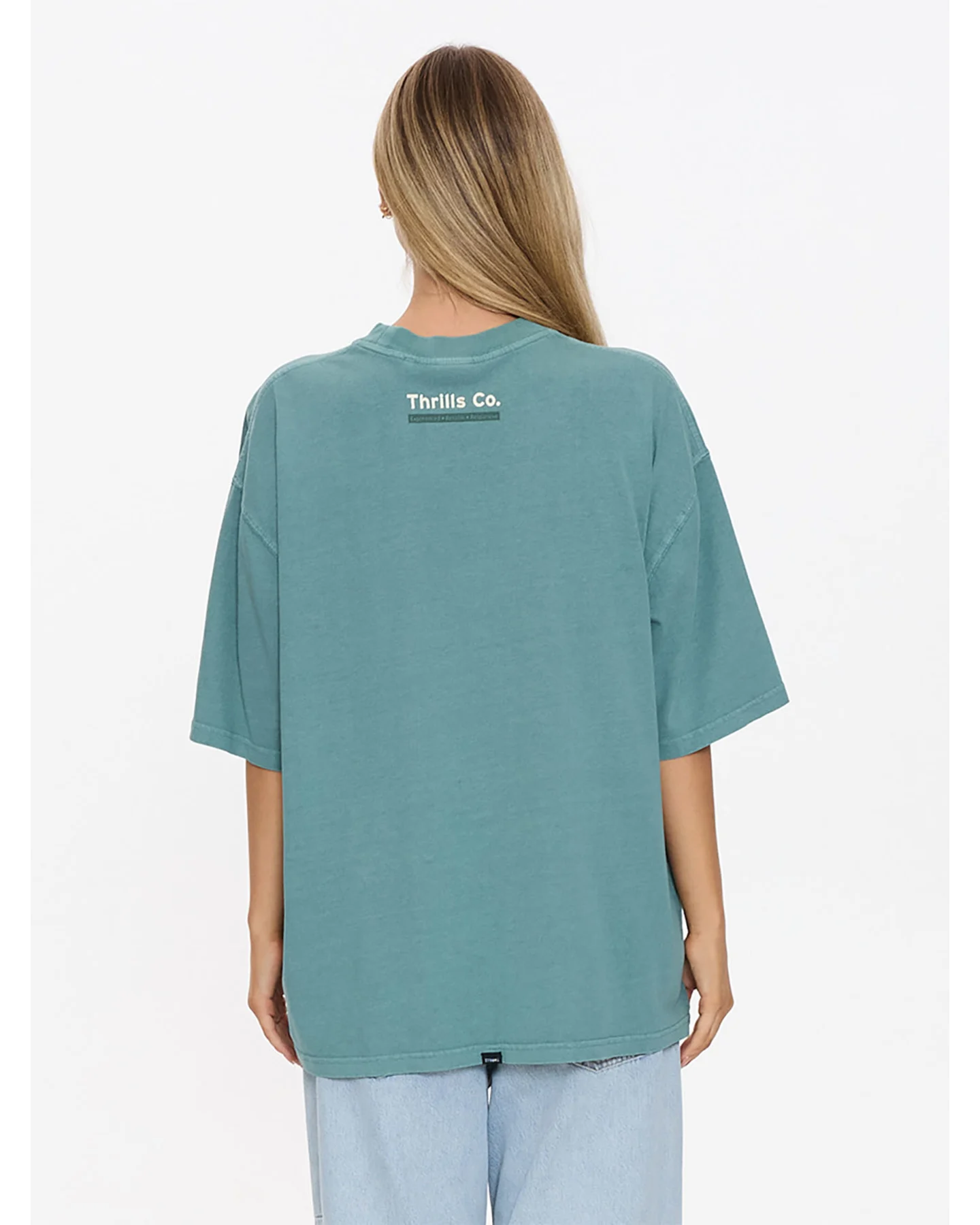 THRILLS Drive Me Wild Oversized Tee - Green Coast