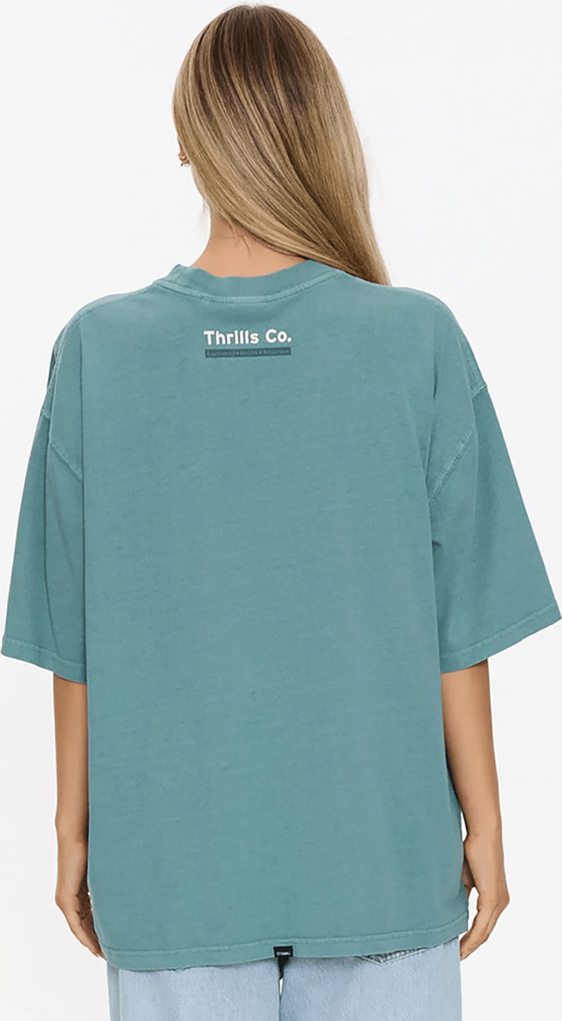 THRILLS Drive Me Wild Oversized Tee - Green Coast