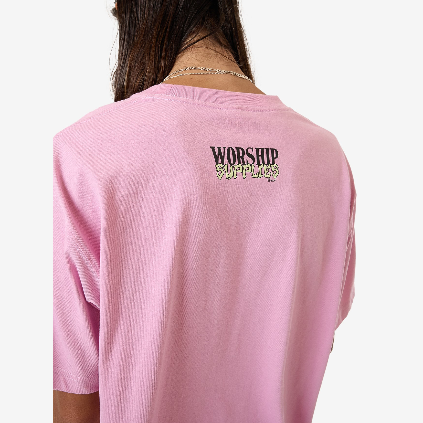 WORSHIP Domination tee - lilac chiffon