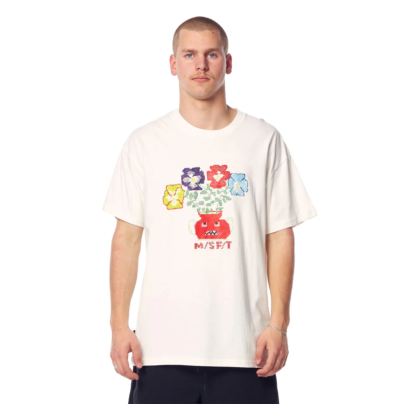 Misfit - toxic treats 50/50 ss tee - washed white