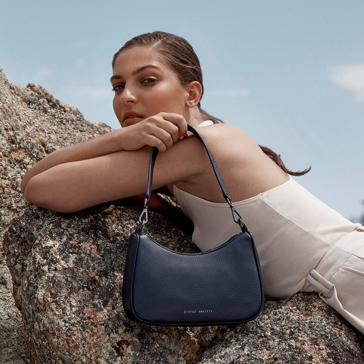 STATUS ANXIETY Look Both Ways Bag - Midnight Blue