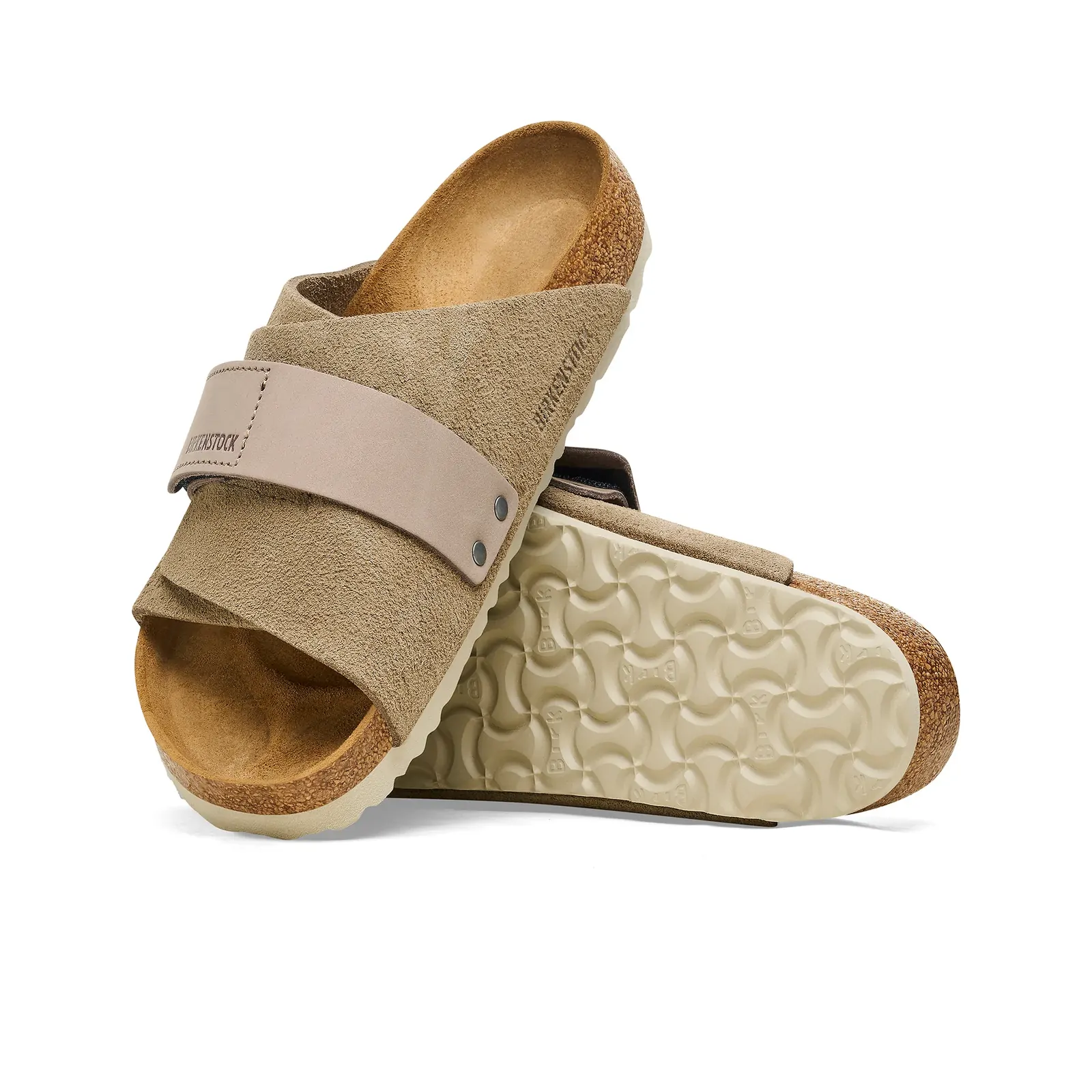 BIRKENSTOCK Kyoto taupe suede/nubuck leather regular
