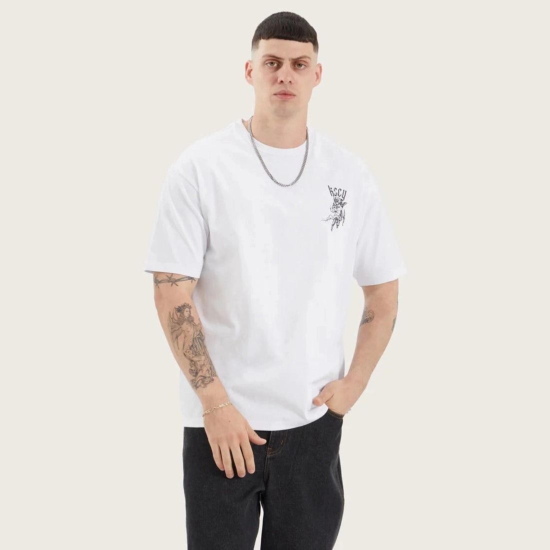 KSCY Gagie box fit tee - Optical white