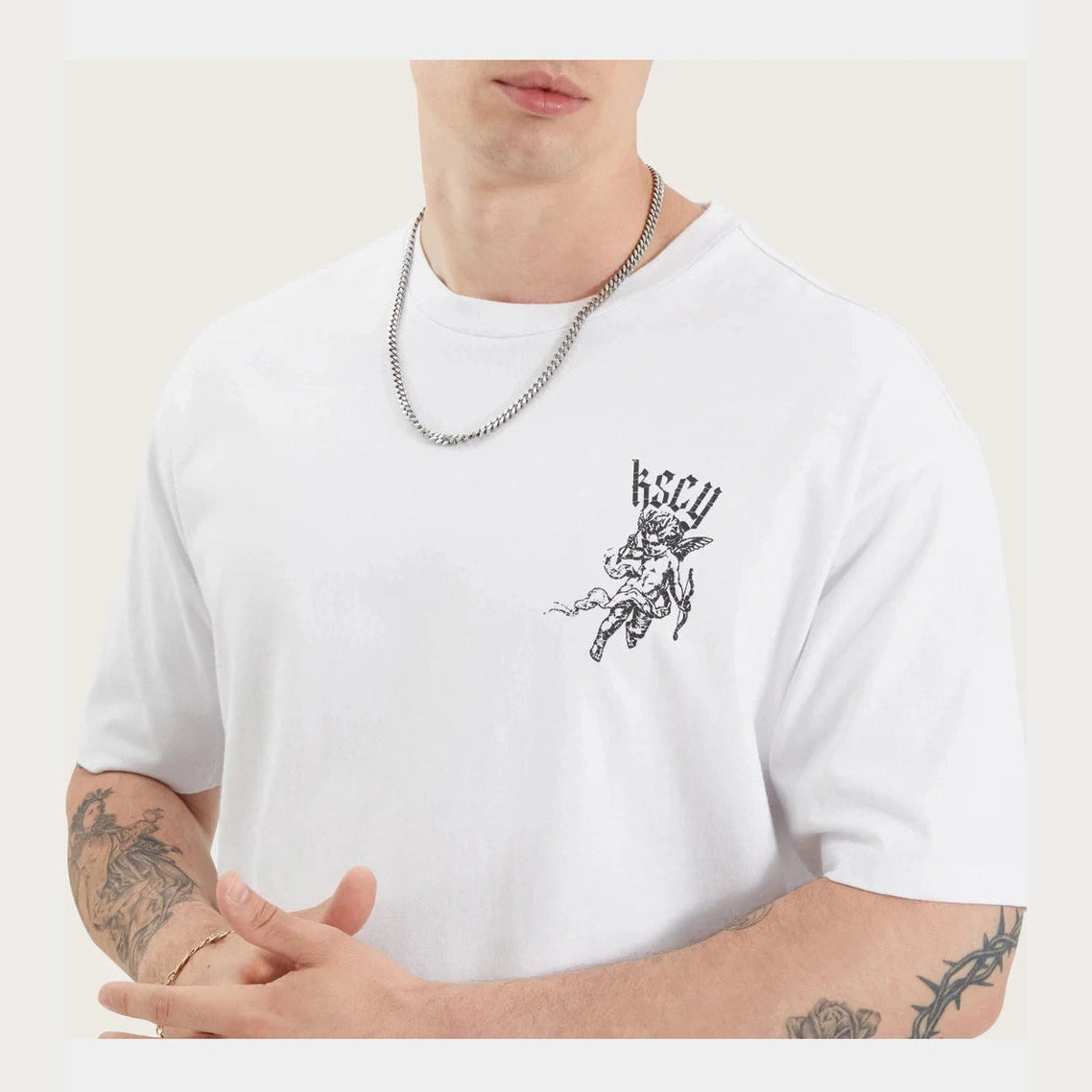 KSCY Gagie box fit tee - Optical white