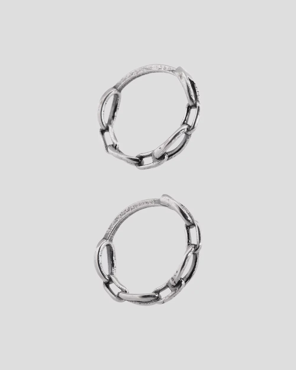 SUE THE BOY Chain Huggie pair - 925 silver