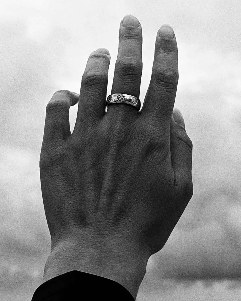 SUE THE BOY Sue's Mood Ring Size Y 1/2 - 925 sterling silver