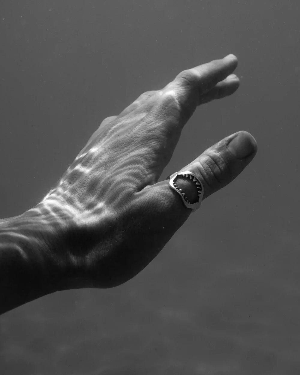 SUE THE BOY Jaws ring size U - 925 silver