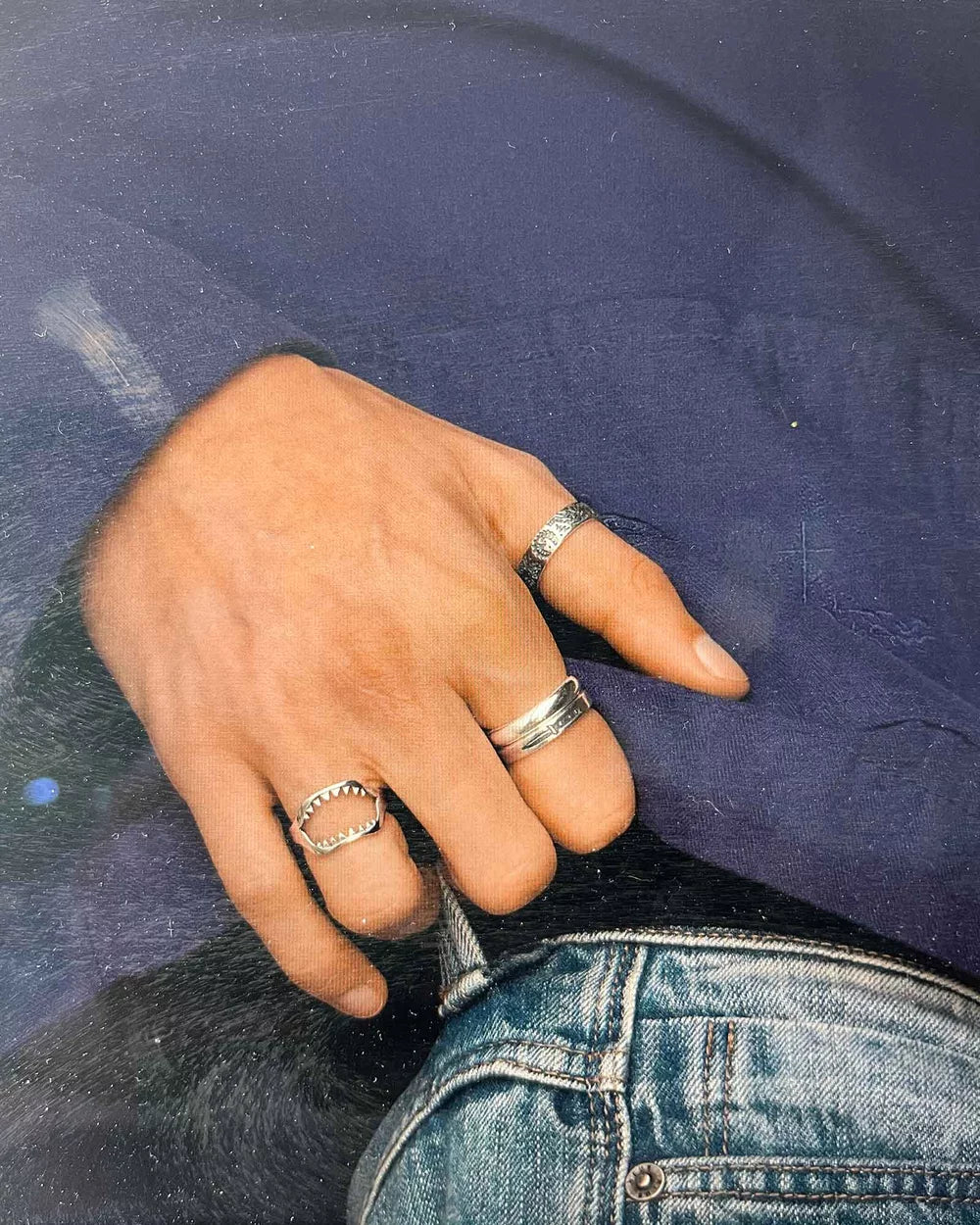 SUE THE BOY Jaws ring size S - 925 Silver